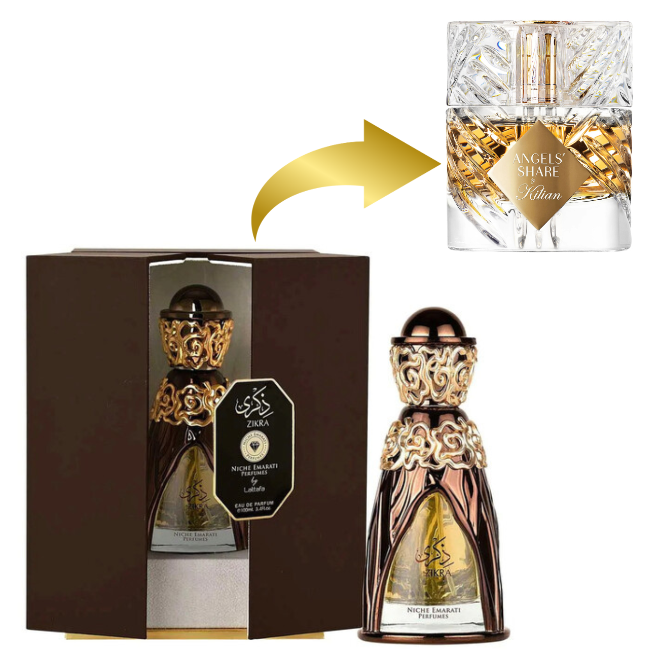 ZIKRA BY LATTAFA 100ml بديل|Angels share by kilian|