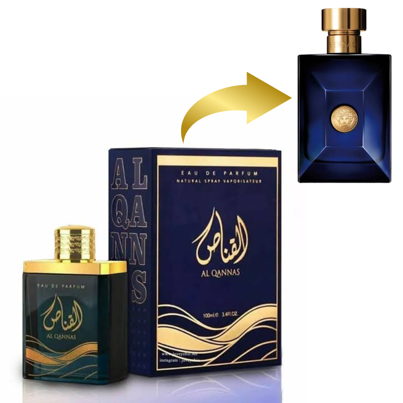 AL QANNAS —  100ML  بديل~|VERSACE DYLAN BLUE|