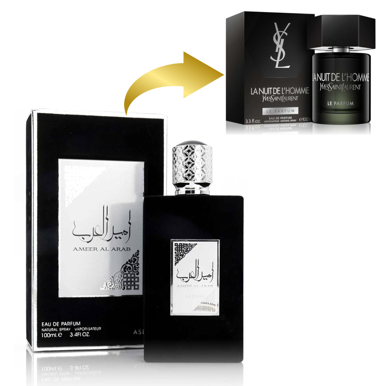 AMEER AL ARAB 100ml بديل|La nuit de l’homme ysl|