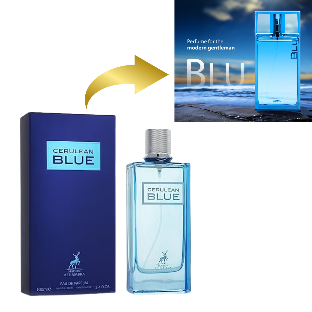 Ceruleab blue 100ml بديل|BLU AJMAL|