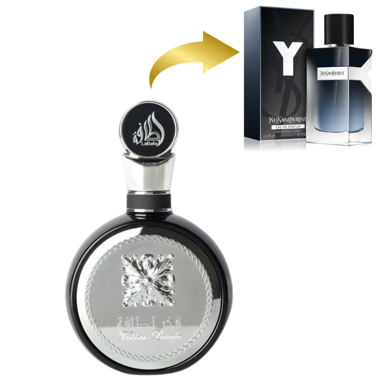 FAKHAR LATTAFA 100ml بديل|Yves saint laurent Y|
