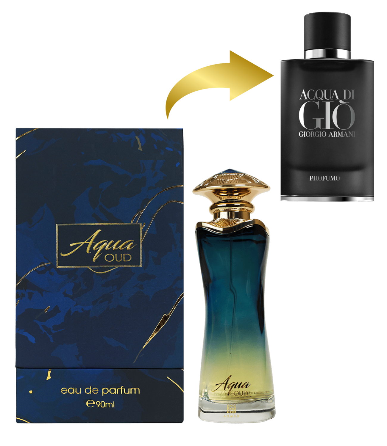 AQUA OUD 90ml by ahmed al-maghribi بديل|aqua di gio parfumo|